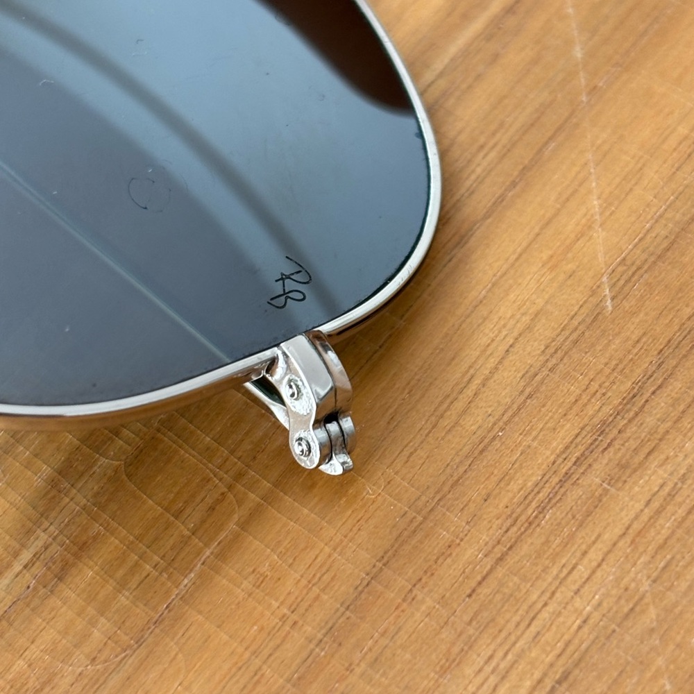 🔥Authentic Ray-Ban Classic Silver Aviator Sunglasses W3275 - Picture 2 of 10